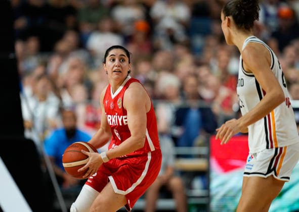 Goeksen Fitik (Turkiye, 6) GER, Basketball, Frauen Länderspiel, Deutschland vs Türkei, Freundschaftspiel, LANXESS arena, Köln, 27.08.2026 Foto: HMB Media Scott W. Coleman Köln LANXESS arena Nordrhein-Westfalen GER Copyright: xScottxW.xColemanx