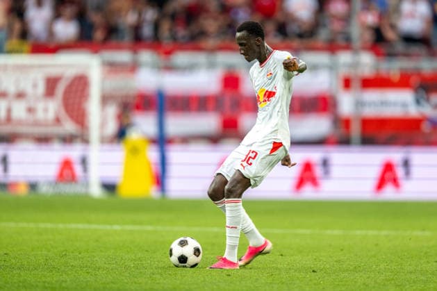 SOCCER - UEFA EL, RBS vs Mjaellby SALZBURG,AUSTRIA,27.AUG.26 - SOCCER - UEFA Europa League, play-off, Red Bull Salzburg vs Mjaellby AIF. Image shows Abubakr Barry (RBS).  GEPAxpictures xWolfgangxKofler