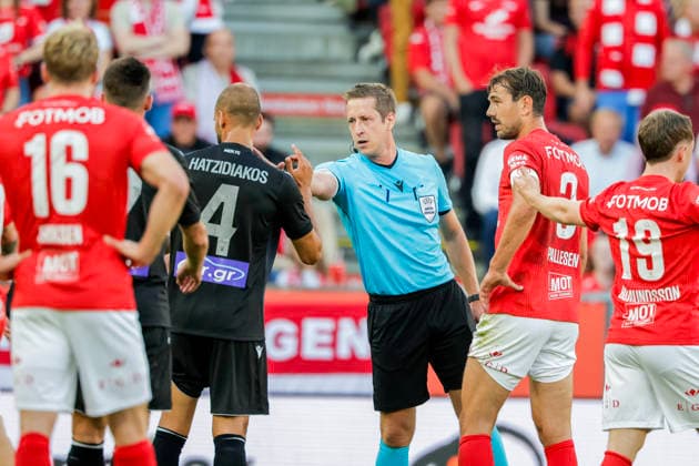 UEFA Conference League Qualifiers 2026: Brann vs. PAOK, Bergen, August 27, 2026. Conference League playoff soccer match between SK Brann and PAOK at Brann Stadium. Photo by Paul S. Amundsen, NTB, Bergen, Norway. EDITORIAL USE ONLY. RESTRICTED USE FOR BETTING COMPANIES  Copyright: xPaulxS.xAmundsenx xNTBx