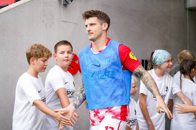 Germany UEFA Conference League Qualifiers: SC Freiburg vs. FC Motherwell, Playoffs 2026–2027, Europa-Park Stadium, Freiburg; Lukas Kübler, SC Freiburg, 17 Copyright: xJOERANxSTEINSIEKx