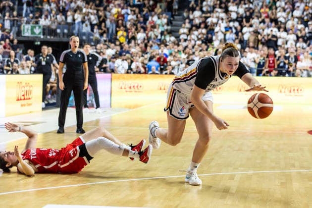 August 27, 2026, GER, Exhibition Game, 2026 FIBA Women’s Basketball World Cup, Cologne, Germany vs. Turkey, Lina Sontag (Germany), 24, Cologne, LANXESS arena, North Rhine-Westphalia, Germany