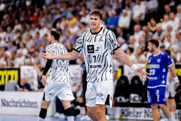 Kiel, August 27, 2026; Handball, 2026-27 Bundesliga 1, THW Kiel vs. TBV Lemgo Lippe; Julian Köster, THW Kiel, 7
