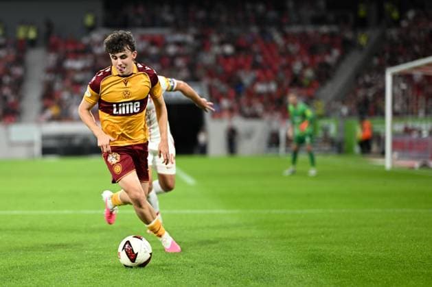 Tom Sparrow of Motherwell Freiburg v Motherwell, UEFA Conference League, Play-Off Round, Second Leg, Football, Europa-Park-Stadion, Freiburg, Germany - 27 Aug 2026Freiburg Europa-Park-Stadion Germany  Copyright: xMaxxKrause Shutterstockx 17118930cg