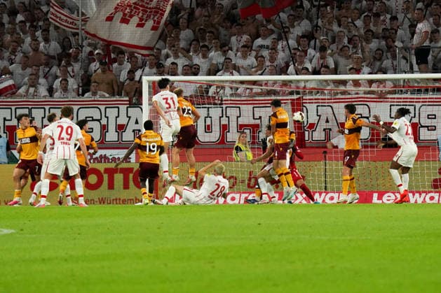 UEFA Conference League Qualifying Round: SC Freiburg vs. FC Motherwell, August 27, 2026; Igor Matanovic scores with a header to make it 2-1 for SC Freiburg, 31 UEFA Conference League Qualifying Round: SC Freiburg vs. FC Motherwell, Europa-Park Stadium, August 27, 2026 Copyright: xBEAUTIFULxSPORTS Boscox