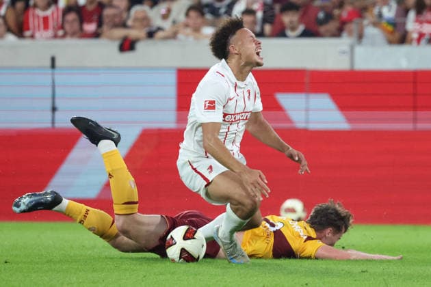 August 27, 2026, xrekx, Soccer Conference League Qualifiers, SC Freiburg vs. Motherwell FC, Referees: Andrea Colombo and Jake Girdwood, Reich Motherwell FC received a red card, Derry Scherhant, SC Freiburg, Freiburg