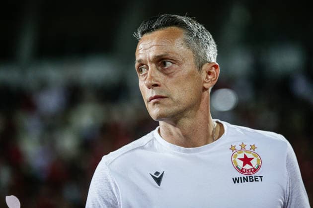 IPA87840898 - CSKA head coach Hristo Yanev before the Europa League playoff match between PFC CSKA and OFI Crete FC at Vasil Levski National Stadium in Sofia, Bulgaria, on August 27, 2026  Copyright: xIvanxSxIvanov IPAxSportx xx 87840898