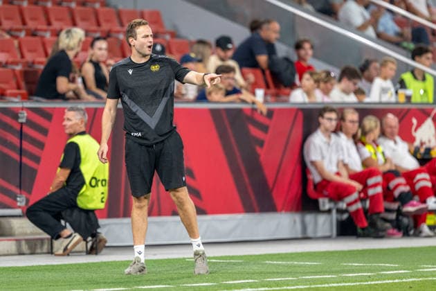 SOCCER - UEFA EL, RBS vs Mjaellby SALZBURG,AUSTRIA,27.AUG.26 - SOCCER - UEFA Europa League, play-off, Red Bull Salzburg vs Mjaellby AIF. Image shows Karl Marius Aksum (Mjaellby).  GEPAxpictures xWolfgangxKofler