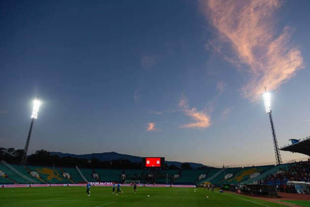 IPA87841371 - General view before the Europa League playoff match between PFC CSKA and OFI Crete FC at Vasil Levski National Stadium in Sofia, Bulgaria, on August 27, 2026  Copyright: xIvanxSxIvanov IPAxSportx xx 87841371
