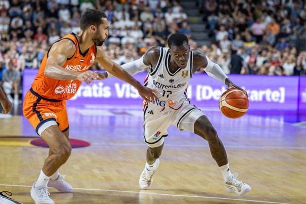 Basketball Cologne, August 27, 2026, World Cup Qualifier: Germany (GER) vs. Netherlands (NED), Dennis Schröder, Schroeder, Germany, No. 17, Schröder, Schroder