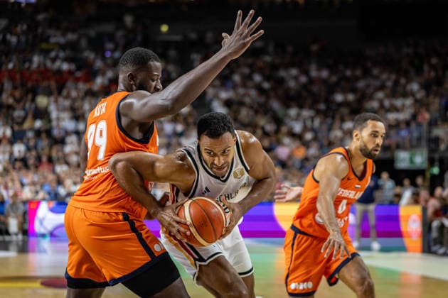 Basketball Cologne, August 27, 2026, World Cup Qualifier: Germany (GER) vs. Netherlands (NED), Johannes Thiemann, Germany, No. 32