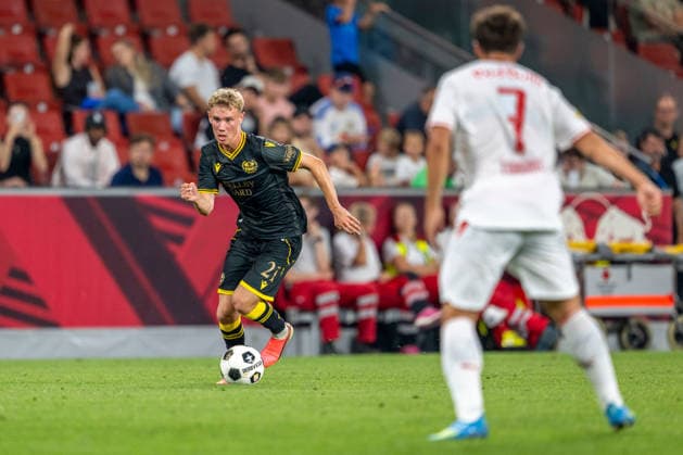 SOCCER - UEFA EL, RBS vs Mjaellby SALZBURG,AUSTRIA,27.AUG.26 - SOCCER - UEFA Europa League, play-off, Red Bull Salzburg vs Mjaellby AIF. Image shows Villum Dalsgaard (Mjaellby).  GEPAxpictures xWolfgangxKofler
