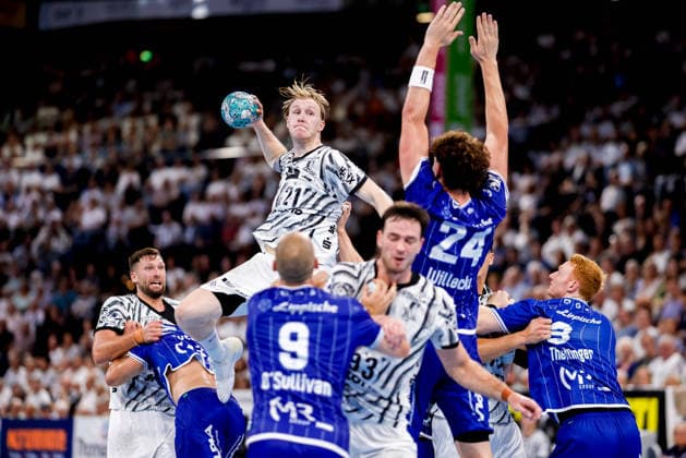 Kiel, August 27, 2026; Handball, 2026-27 Bundesliga 1, THW Kiel vs. TBV Lemgo Lippe; Eric Johansson, THW Kiel, 21