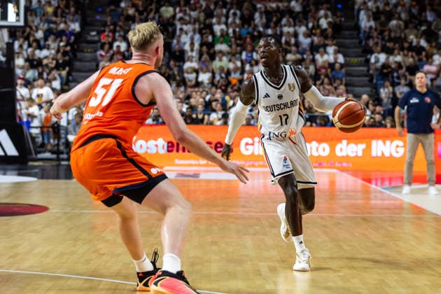August 27, 2026, GER, FIBA 2027 Basketball World Cup, European Qualifiers, Cologne, Germany vs. Turkey, Dennis Schröder, Germany, 17, Solo Play, Play, Cologne, LANXESS Arena, North Rhine-Westphalia, Germany