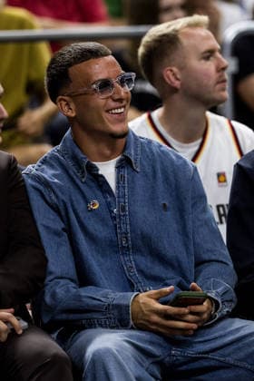COLOGNE, GERMANY - AUGUST 27: Said El Mala (1. FC Koeln) smiling courtside during a FIBA World Cup European Qualifiers match between Germany vs. Netherlands at Lanxess arena on August 27, 2026 in Cologne, Germany. North Rhine Westphalia Germany Copyright: xSteffiexWunderlx