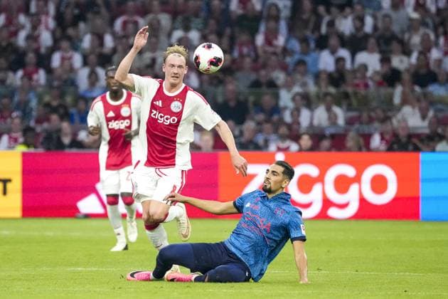 AMSTERDAM , 27-08-2026 , JohanCruijff ArenA , season 2026 2027 , UEFA Conference League play-off football . Match between Ajax and FC Sion, Picture shows Ajax player Julian Brandt Ajax - Sion  x206096606x Copyright: