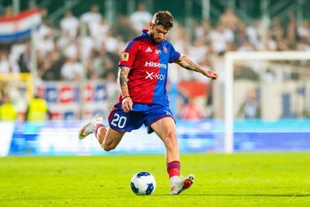 Jean Carlos Silva seen during the UEFA Conference League 2026 27 Play Off Round Second Leg match between teams of Rakow Czestochowa and Hajduk Split (Gleb Soboliev Ball Raw Images) Czestochowa Miejski Stadion PiÅ‚karski Rakow Poland Copyright: xGlebxSobolievx glebsoboliev_RAKvHAJ_094