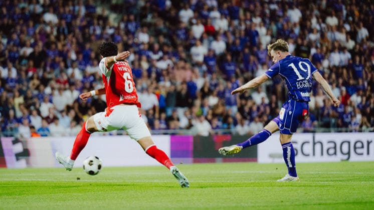 SOCCER - UEFA ECL, A.Wien vs Braga VIENNA,AUSTRIA,27.AUG.26 - SOCCER - UEFA Conference League, play-off, FK Austria Wien vs Sporting Braga. Image shows Vitor Carvalho (Braga) and Johannes Eggestein (A.Wien).  GEPAxpictures xAlexanderxSolc