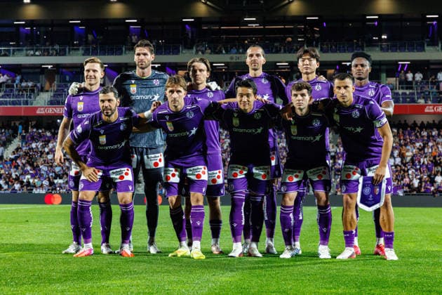 VIENNA, AUSTRIA - 27 AUGUST 2026: Image shows lineup of FK Austria Wien during UEFA Conference League 2026 27 Play-off Round, Second Leg: FK Austria Wien vs SC Braga at Franz-Horr-Stadion on 27 08 2026 in Vienna, Austria. Austria Copyright: xFröhlichxPascalx