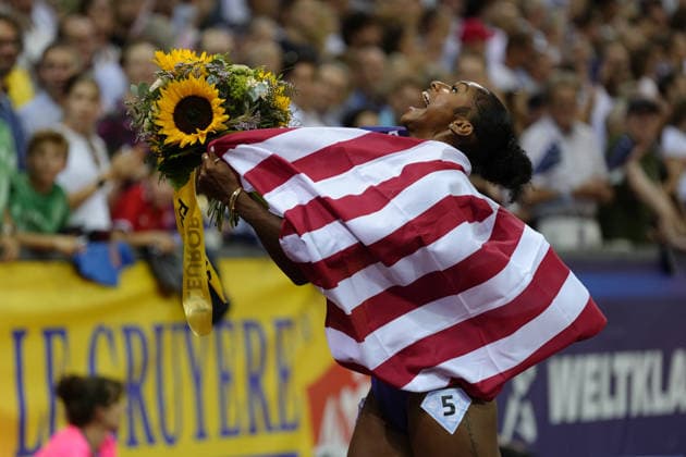 Zürich, Switzerland - August 27: Masai Russell (USA) run for a new world record in the 100m Hurdles Women during the Wanda Diamond League Weltklasse Zürich at Stadion Letzigrund on August 27, 2026 in Zürich, Switzerland.  Copyright: xKjetilxWaberx xSPPx Sportspressphoto_SPR217282