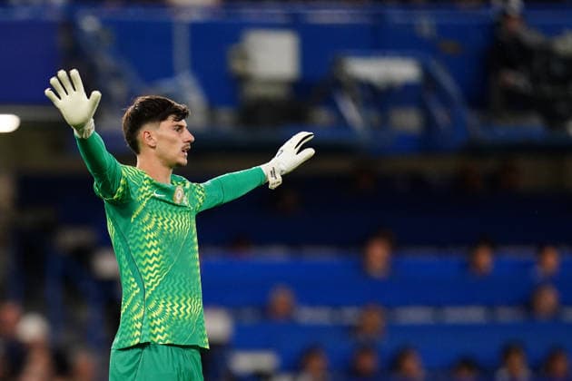 Carabao Cup round 2 Chelsea v Luton Town Chelsea goalkeeper Mike Penders during the Carabao Cup round 2 match Chelsea vs Luton Town at Stamford Bridge, London, United Kingdom on 27 August 2026 (Photo by Harvey Murphy News Images) Copyright: xHarveyxMurphy NewsxImagesx