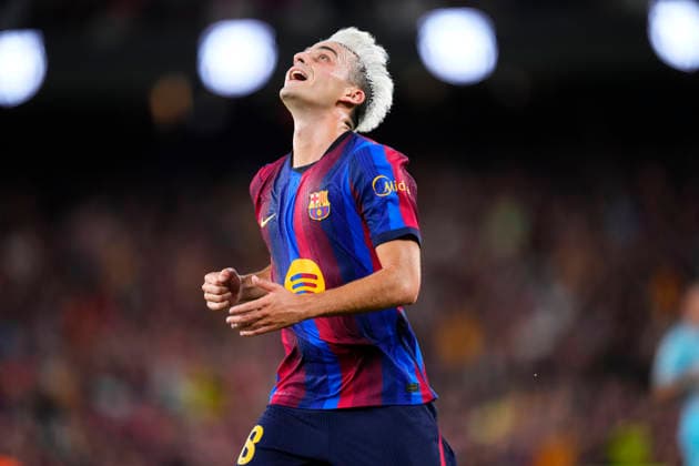 FC Barcelona, Barca v Athletic Club - LaLiga EA Sports 2026 27 Pedri central midfield of Barcelona and Spain reacts after having a goal disallowed during the La Liga EA Sports 2026 27 match between FC Barcelona and Athletic Club at Spotify Camp Nou on August 27, 2026 in Barcelona, Spain. Barcelona Spain  Copyright: xJosexBretonx originalFilename:bretonhernandez-fcbarcel260827_npZfu.jpg