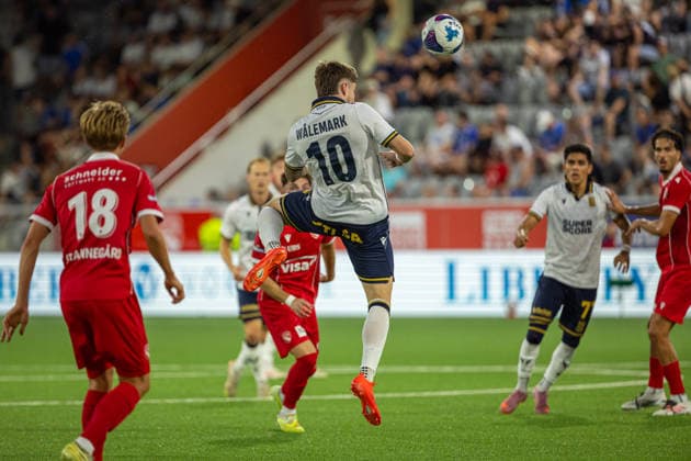 Patrik Walemark (10) seen during UEFA Europa League 26 27 4th qualifying round 2ed leg match between teams of FC Thun and Lech Poznan (Benjamin Faes Ball Raw Images) Thun Stockhorn Arena Switzerland Copyright: xBenjaminxFaesx BenjaminFaes_FCTvLPO-17