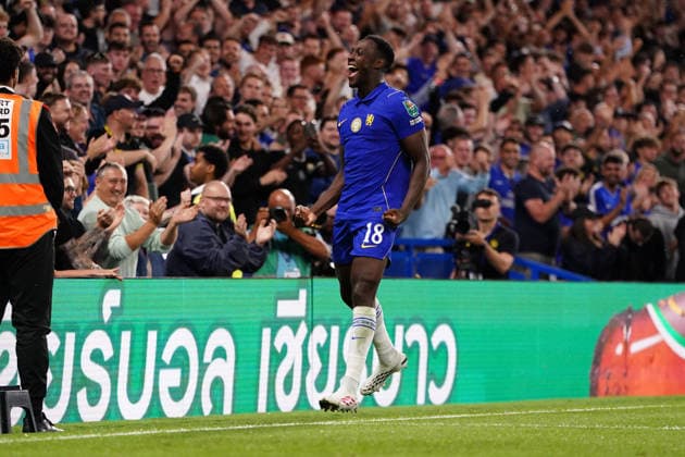 Carabao Cup round 2 Chelsea v Luton Town Danny Welbeck of Chelsea celebrates his goal during the Carabao Cup round 2 match Chelsea vs Luton Town at Stamford Bridge, London, United Kingdom on 27 August 2026 (Photo by Harvey Murphy News Images) Copyright: xHarveyxMurphy NewsxImagesx