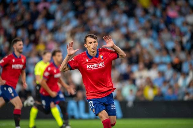 ESP RC Celta vs. CA Osasuna LaLiga EA Sports: Ante Budimir SCORES SECOND GOAL during the LaLiga EA Sports match between RC Celta and CA Osasuna on August 27, 2026, played at ABANCA Balaidos Stadium, Spain Copyright: xLuisxLorenzox