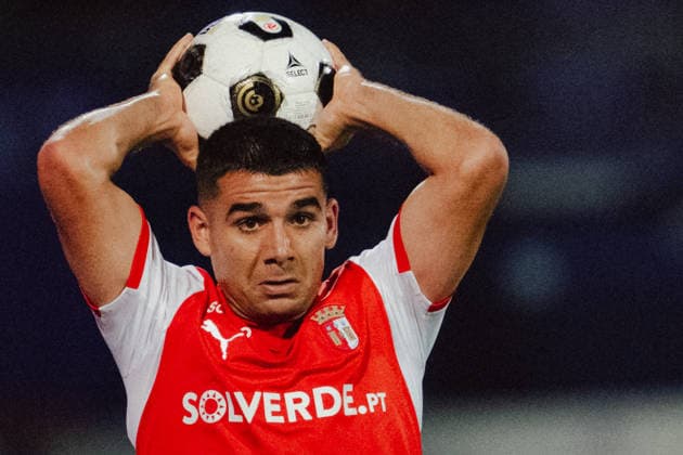 SOCCER - UEFA ECL, A.Wien vs Braga VIENNA,AUSTRIA,27.AUG.26 - SOCCER - UEFA Conference League, play-off, FK Austria Wien vs Sporting Braga. Image shows Victor Gomez (Braga).  GEPAxpictures xAlexanderxSolc
