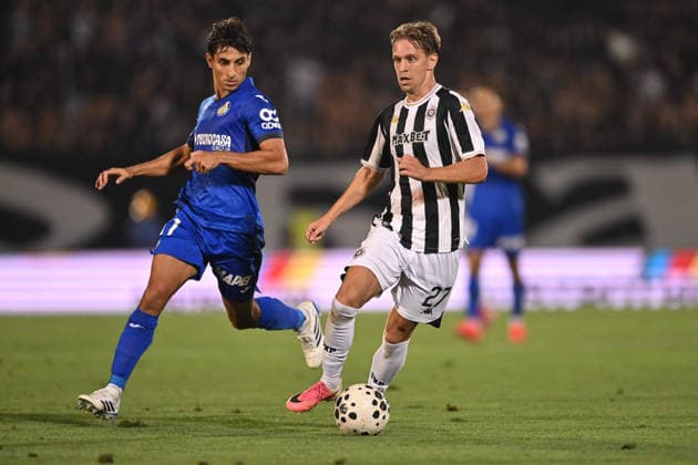 PARTIZAN vs GETAFE NIKOLA CUMIC football Partizan vs Gefafe UEFA Conference League qualifications match at Partizan stadium, Belgrade 27.08.2026 Foto: FOOTBALL, UEFA CONFERENCE LEAGUE QUALIFICATIONS, PARTIZAN, GETAFE Belgrade Partizan stadium Serbia Copyright: xMarkoxMetlas xMNxPressx