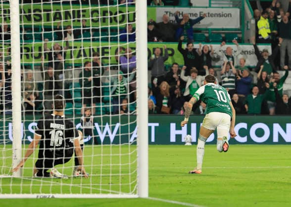 Hibernian v K.A.A. Gent UEFA Europa Conference League during the UEFA Europa Conference League Play-Off Second Leg match at Easter Road, Edinburgh 27 08 2026 UK Newspapers OUT Copyright: xFredxPalmerx FIL-23844-0062