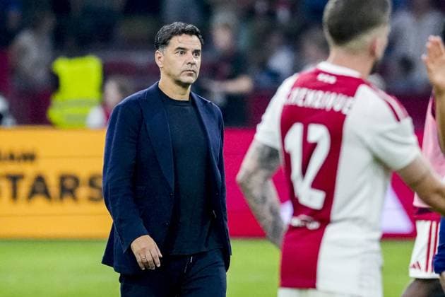 AMSTERDAM , 27-08-2026 , JohanCruijff ArenA , season 2026 2027 , UEFA Conference League play-off football . Match between Ajax and FC Sion, Picture shows Ajax trainer coach Michel Sanchez Ajax - Sion  x206098172x Copyright: