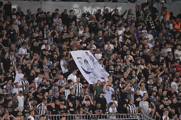 PARTIZAN vs GETAFE SUPPORTERS football Partizan vs Gefafe UEFA Conference League qualifications match at Partizan stadium, Belgrade 27.08.2026 Foto: FOOTBALL, UEFA CONFERENCE LEAGUE QUALIFICATIONS, PARTIZAN, GETAFE Belgrade Partizan stadium Serbia Copyright: xMarkoxMetlas xMNxPressx