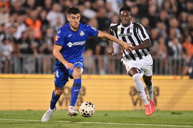 PARTIZAN vs GETAFE ZAID ROMERO vs DEMBA SECK Demba Sek football Partizan vs Gefafe UEFA Conference League qualifications match at Partizan stadium, Belgrade 27.08.2026 Foto: FOOTBALL, UEFA CONFERENCE LEAGUE QUALIFICATIONS, PARTIZAN, GETAFE Belgrade Partizan stadium Serbia Copyright: xMarkoxMetlas xMNxPressx