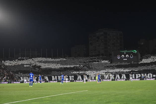 PARTIZAN vs GETAFE SUPPORTERS football Partizan vs Gefafe UEFA Conference League qualifications match at Partizan stadium, Belgrade 27.08.2026 Foto: FOOTBALL, UEFA CONFERENCE LEAGUE QUALIFICATIONS, PARTIZAN, GETAFE Belgrade Partizan stadium Serbia Copyright: xMarkoxMetlas xMNxPressx