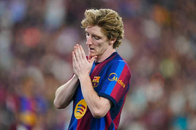 ESP: FC Barcelona, Barca - Athletic Club. La Liga EA Sports. Matchday 1. Anthony Gordon of FC Barcelona during the La Liga EA Sports match between FC Barcelona and Athletic Club de Bilbao played at Spotify Camp Nou Stadium on 27 Aug 2026 in Barcelona, Spain. kpng Copyright: xSergioxRuizx xPRESSINPHOTOx PS_2627_BAR_ATH_044