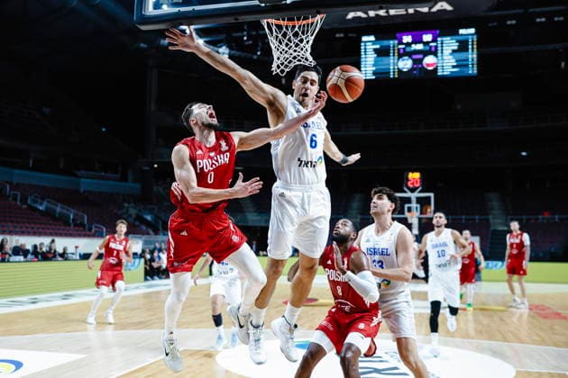 Ryga 27.08.2026 KOSZYKOWKA KOSZKADRA REPREZENTACJA POLSKI MECZ IZRAEL - POLSKA ELIMINACJE MISTRZOSTW SWIATA 2027 - - - MEN BASKETBALL POLISH national team, Nationalteam WORLD CUP SERIES QUALIFIERS GAME ISRAEL - POLAND NZ Andrzej Pluta , Itay Segev , FOT. WOJCIECH FIGURSKI 058SPORT.PL NEWSPIX.PL --- newspix.pl  FOT. WOJCIECH FIGURSKI 058SPOR