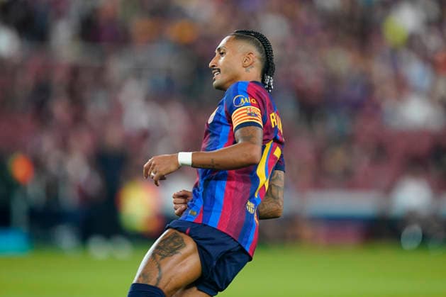 ESP: FC Barcelona, Barca - Athletic Club. La Liga EA Sports. Matchday 1. Raphael Dias Belloli Raphinha of FC Barcelona during the La Liga EA Sports match between FC Barcelona and Athletic Club de Bilbao played at Spotify Camp Nou Stadium on 27 Aug 2026 in Barcelona, Spain. kpng Copyright: xSergioxRuizx xPRESSINPHOTOx PS_2627_BAR_ATH_045