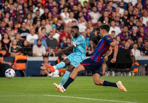 ESP LaLiga EA Sports FC Barcelona vs. Athletic Bilbao: Inaki Williams of Athletic Bilbao during the LaLiga EA Sports match between FC Barcelona and Athletic Bilbao, played at Spotify Camp Nou Stadium in Barcelona on August 27, 2026, in Spain. Spanish Soccer Copyright: xAgenciaxLOFx