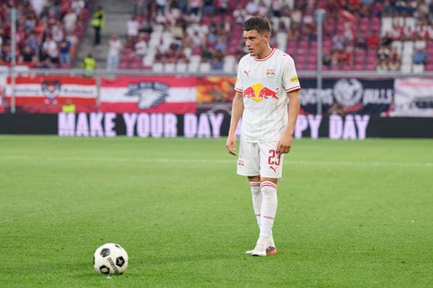 Salzburg, Austria, August 27, 2026 UEFA Europa League 2026–2027 Playoffs Second Leg: FC Red Bull Salzburg vs. Mjällby AIF Pictured: Damir Redzic, RB Red Bull Arena Copyright: xFotostandx xWassmuthx