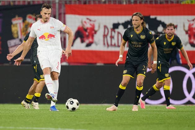 Salzburg, Austria, August 27, 2026; 2026–2027 UEFA Europa League Playoffs, Second Leg: FC Red Bull Salzburg vs. Mjällby AIF; Pictured: Haris Tabakovic at RB Red Bull Arena Copyright: xFotostandx xWassmuthx