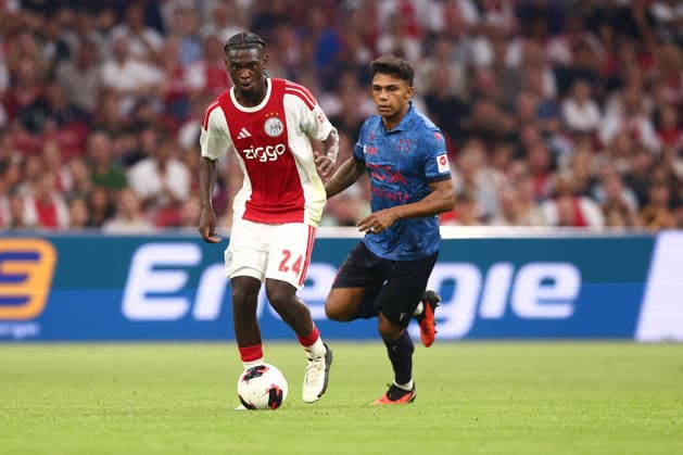 AMSTERDAM, NETHERLANDS - AUGUST 27: Jorthy Mokio of Ajax during the UEFA Conference League match between Ajax and FC Sion at Johan Cruijff Arena on August 27, 2026 in Amsterdam, Netherlands.  Copyright: xMTB MBxMediax
