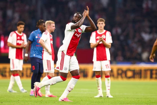 AMSTERDAM, NETHERLANDS - AUGUST 27: Toluwalase Arokodare Tolu of Ajax during the UEFA Conference League match between Ajax and FC Sion at Johan Cruijff Arena on August 27, 2026 in Amsterdam, Netherlands.  Copyright: xMTB MBxMediax