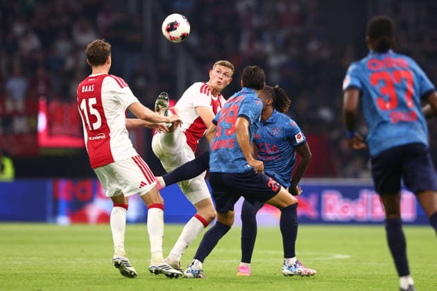 AMSTERDAM, NETHERLANDS - AUGUST 27: Dies Janse of Ajax during the UEFA Conference League match between Ajax and FC Sion at Johan Cruijff Arena on August 27, 2026 in Amsterdam, Netherlands.  Copyright: xMTB MBxMediax