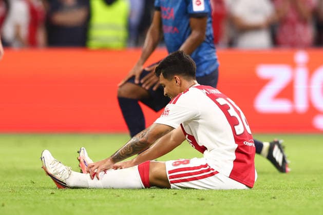 AMSTERDAM, NETHERLANDS - AUGUST 27: Marco Leonardo of Ajax during the UEFA Conference League match between Ajax and FC Sion at Johan Cruijff Arena on August 27, 2026 in Amsterdam, Netherlands.  Copyright: xMTB MBxMediax