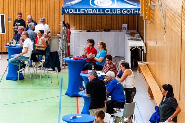 August 27, 2026, GER, Volleyball, Men, Season 26–27, 2nd Division South vs. 1st Division, Exhibition Match, Blue Volleys Gotha vs. Cerebricks Volley Goats Mitteldeutschland, Gabi Fischer, Blue Volleys Gotha 99867, Gotha Sports Hall, Ernesti Sports Complex, Thuringia, Germany