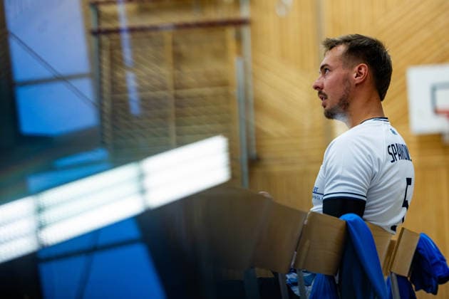 August 27, 2026, GER, Volleyball, Men, Season 26–27, 2nd Division South vs. 1st Division, Exhibition Match, Blue Volleys Gotha vs. Cerebricks Volley Goats Mitteldeutschland, Len Spankowski, Blue Volleys Gotha, 5 99867 Gotha, Ernesti Sports Complex, Thuringia, Germany
