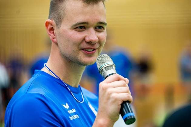 August 27, 2026, GER, Volleyball, Men, Season 26–27, 2nd Division South vs. 1st Division, Friendly Match, Blue Volleys Gotha vs. Cerebricks Volley Goats Mitteldeutschland, Robert Werner (Blue Volleys Gotha), Coach, 99867 Gotha, Ernesti Sports Complex, Thuringia, Germany