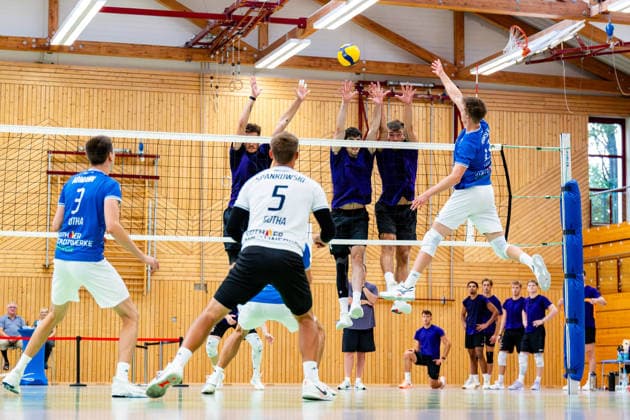 Volleyball, friendly match, Blue Volleys Gotha v Cerebricks Volley Goats Mitteldeutschland