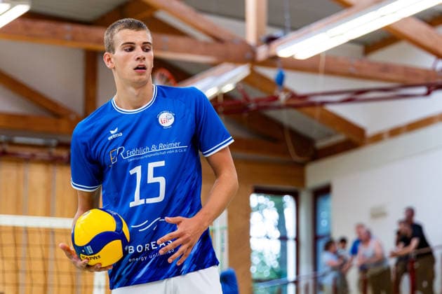 August 27, 2026, GER, Volleyball, Men, Season 26–27, 2 South 1, Exhibition Match, Blue Volleys Gotha vs. Cerebricks Volley Goats Mitteldeutschland, Hannes Krausse, Blue Volleys Gotha, 4 99867 Gotha, Ernesti Sports Complex, Thuringia, Germany